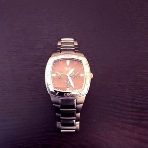 Men’s Relic Steel Watch w/ Brown face